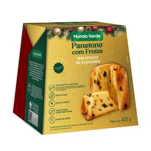 Panetone com Frutas Sem Adição de Açúcares Mundo Verde 400g