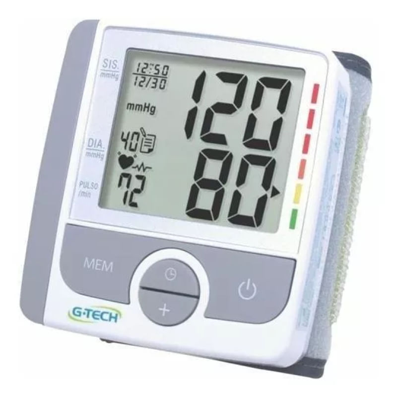 Aparelho medidor de pressão arterial digital de pulso G-Tech GP300