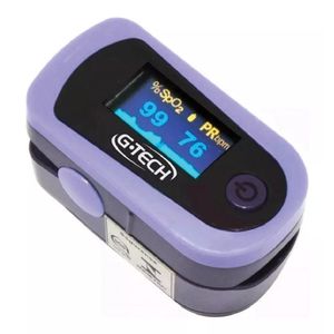 Oxímetro de pulso para dedo G-Tech OXIOLCM roxo