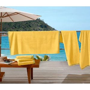 Toalha de Banho Praia Jacq. 70x140cm Cristo Amarelo Bouton