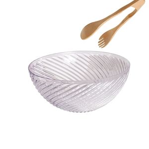 Saladeira em PS e Pegador em Bambu 3,6 litros  26 x 10,5 cm