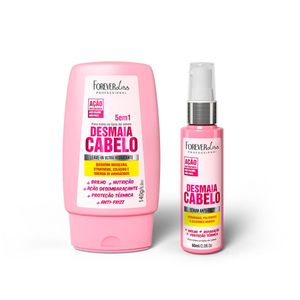 Kit Leave-in e Sérum Desmaia Cabelo Forever Liss
