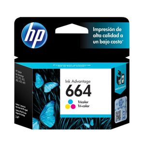Cartucho HP 664 F6V28AB - Colorido