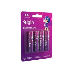 Pilha AA-2500 Recarregavel 4 unidades Elgin
