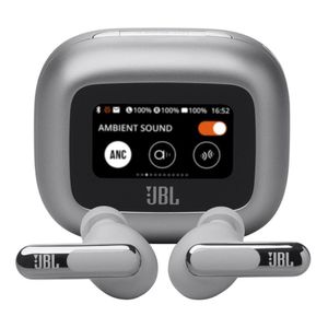 Fone de Ouvido Sem Fio Bletooth JBL Live Beam 3 JBLLIVEBEAM3SIL Prata