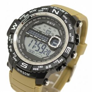 Relógio Masculino Onix Digital IT-889（0106） Preto e Bege