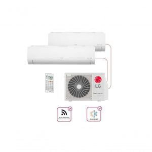 Ar Condicionado Multi Split 2 Ambientes (Hi Wall 1x9, 1x18) Quente/Frio Wifi 220V