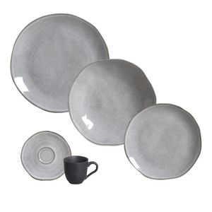 Aparelho de Jantar 20 Peças Orgânico Concreto