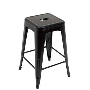 Banqueta Industrial Medium Preta