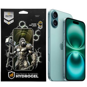 Kit Película Hydrogel HD Frontal + Traseira para iPhone 16 - Proteção Completa - Gshield