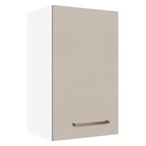 Armário Aéreo 40 cm 1 Porta Branco/Crema Agata Madesa