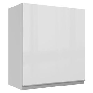 Armário Aéreo Madesa Acordes 100% MDF 60 cm - Porta Branco Brilho