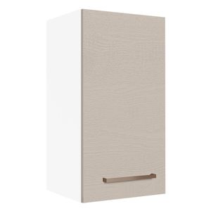 Armário Aéreo 35 cm 1 Porta Branco/Crema Agata Madesa