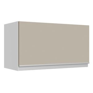 Armário Aéreo 100% MDF 60 cm 1 Porta Basculante Branco/Crema Smart Madesa