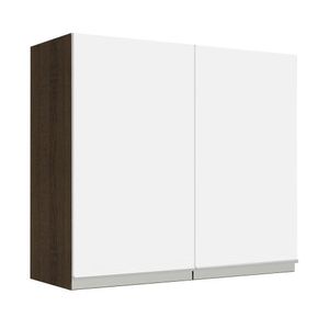 Armário Aéreo 70 cm 2 Portas Rustic/Branco Glamy Madesa