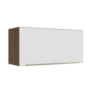 Armário Aéreo 70 cm 1 Porta Rustic/Branco Veludo Lux Madesa