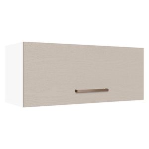 Armário Aéreo 80 cm 1 Porta Basculante Branco/Crema Agata Madesa