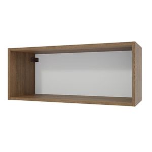 Armário Aéreo 80 cm Nicho Aberto para Cozinhas Lux, Glamy, Agata, Stella Rustic Madesa