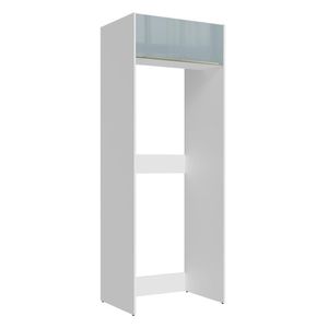 Porta Geladeira Madesa Lux 1 Porta Basculante - Branco/Cinza