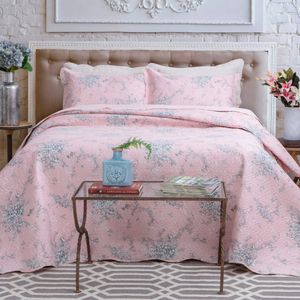 Kit Cobre Leito Colcha Queen Boutex Dupla Face - Monaco