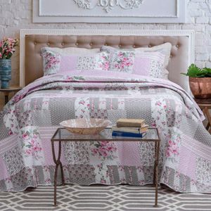 Kit Cobre Leito Colcha Casal Boutex Dupla Face - Viena