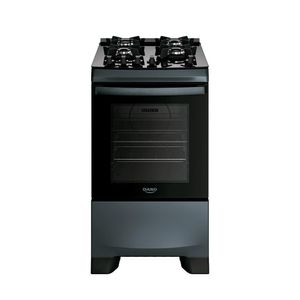 Fogão Dako 4 Bocas Com Mesa De Vidro Mega Chama Supreme Timer Glass Titanium Bivolt