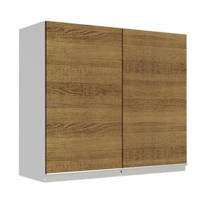 Armário Aéreo 70 cm 2 Portas Branco/Rustic Glamy Madesa