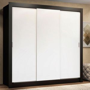 Guarda Roupa Casal Madesa Lyon 3 Portas de Correr 2 Gavetas