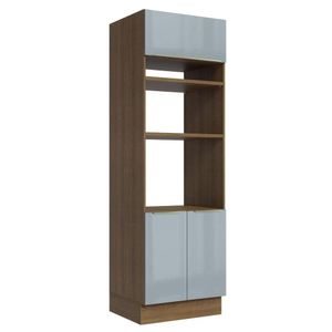 Torre Quente Madesa Lux 70 cm 3 Portas - Rustic/Cinza