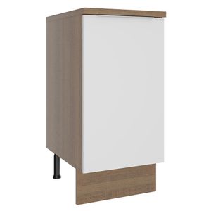 Balcão Madesa Stella 40 cm 1 Porta - Rustic/Branco