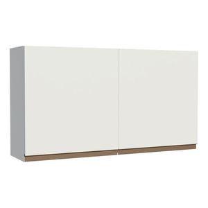 Armário Aéreo Madesa Reims 120 cm 2 Portas - Branco