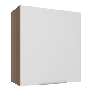 Armário Aéreo Madesa Stella 60 cm 1 Porta - Rustic/Branco