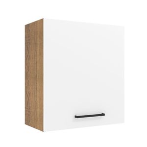 Armário Aéreo Madesa Agata 60 cm 1 Porta - Rustic/Branco