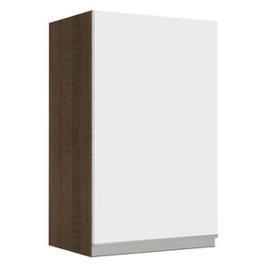 Armário Aéreo Madesa Glamy 40 cm 1 Porta - Rustic/Branco