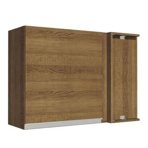 Armário Aéreo de Canto Madesa Glamy 1 Porta - Rustic