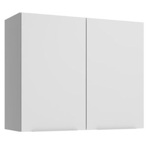 Armário Aéreo Madesa Stella 80 cm 2 Portas - Branco