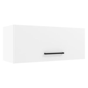 Armário Aéreo Madesa Agata 80 cm 1 Porta Basculante - Branco