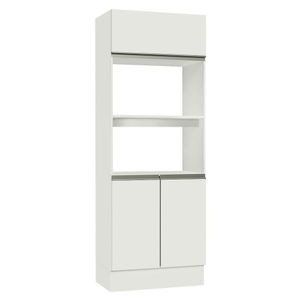 Torre Quente Para 2 Fornos 100% MDF Branco Smart Madesa