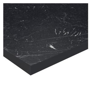 Tampo Madesa 100% MDF para Balcão de Pia 120 cm - Nero Marquina