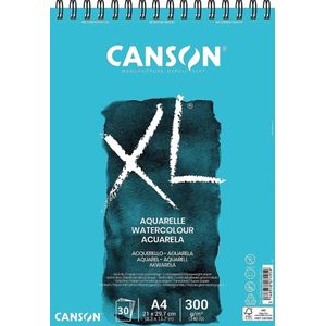 Bloco Espiralado XL A4 300g/m² Aquarelle 30 Folhas - Canson