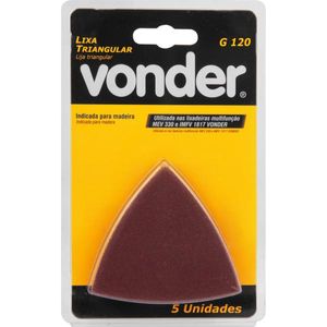 Lixa Madeira G120 para Multifunção com 5 peças  - Vonder