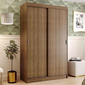 Guarda-Roupa Solteiro Madesa Tokio 2 Portas de Correr 2 Gavetas - Rustic