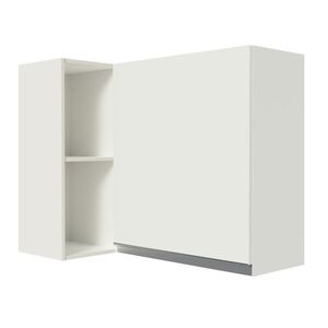 Armário Aéreo de Canto 100% MDF com Adega Branco Smart Madesa