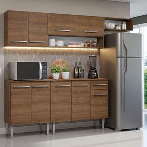 Armário de Cozinha Compacta 229cm Rustic Emilly Madesa 14