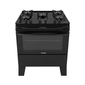 Fogão Itatiaia Electra Glass Plus Piso 5 Bocas Preto Mesa de Vidro - Bivolt (3700000486)