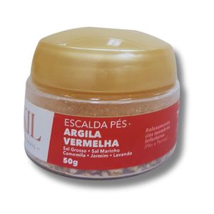 Escalda Pés De Argila Vermelha Rakil 50g