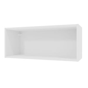 Armário Aéreo 80 cm Nicho Aberto para Cozinhas Lux, Glamy, Agata, Stella Branco Madesa