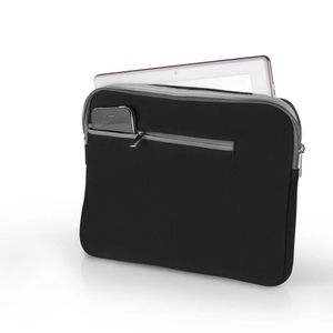 Case Neoprene Para Notebook Multilaser 15,6 Pol. Preto/Cinza