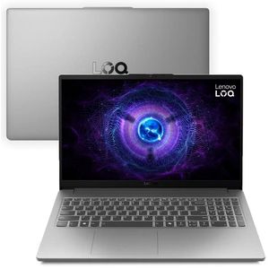 Notebook Lenovo LOQ-e 15IAX9E Intel Core i5-12450HX 16GB 512GB SSD RTX 3050 W11H Tela 15.6