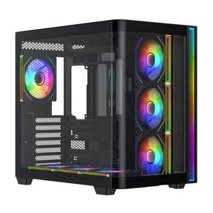 Gabinete Gamer Primetek Infinity Vidro Curvo, 7 Fans ARGB, Suporte GPU